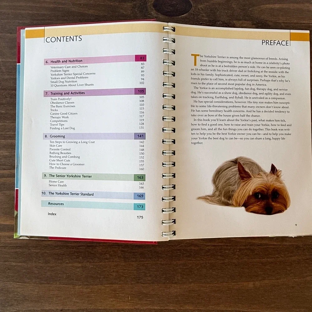 Barron's Dog Bibles Yorkshire Terriers Hardcover Book w/ Bonus Training DVD 2009
